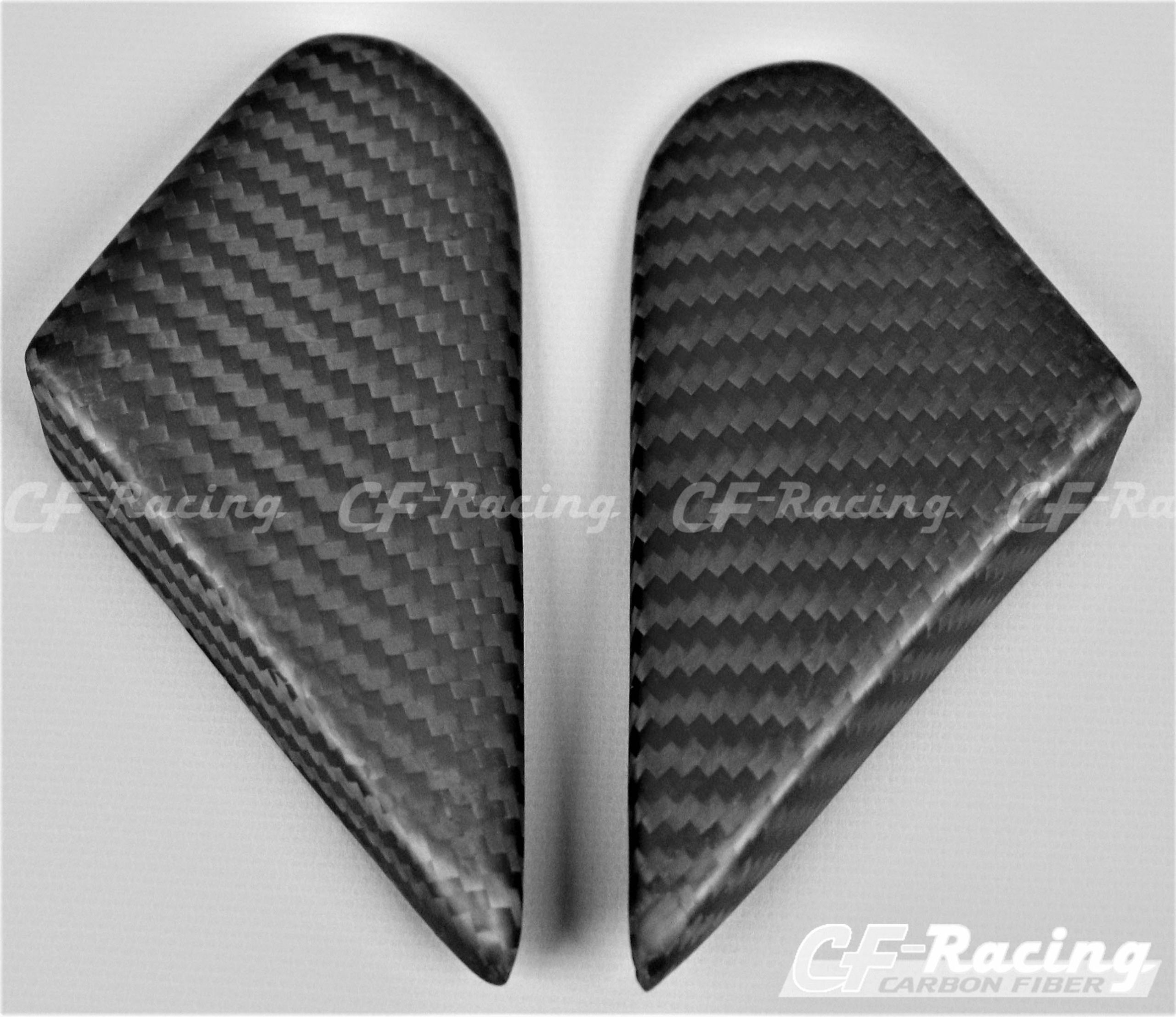 KIMISS Rearview Mirror Cover Trim,2Pcs Carbon Fiber Rearview Mirror Cover Trim Fit for Mitsubishi Lancer EX EVO X 10 2009-2016